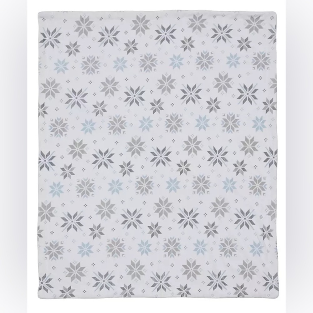 Northeast Outfitters Cozy Soft Winter Sherpa Cabin Snowflakes Blanket 50X60